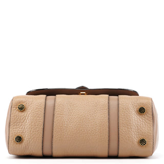 Greige Leather Thompson Top Handle Bag