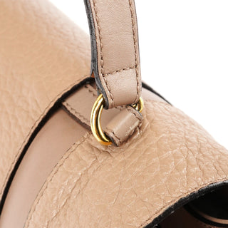 Greige Leather Thompson Top Handle Bag