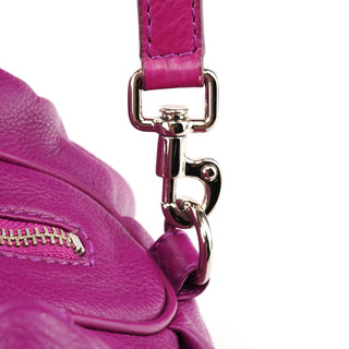 Purple Leather Classic Q 2-Way Bag