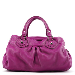 Purple Leather Classic Q 2-Way Bag