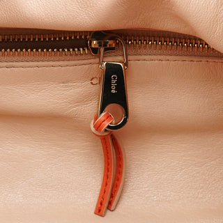 Orange Leather Madeleine Boston Bag