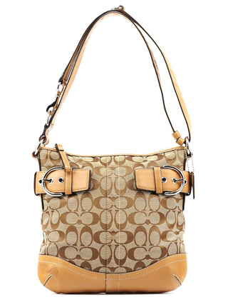 F03574 Beige Tan Signature Soho 2-Way Bag