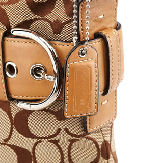 F03574 Beige Tan Signature Soho 2-Way Bag