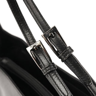 001 3269 Black Leather Shoulder Bag