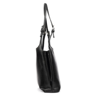 001 3269 Black Leather Shoulder Bag