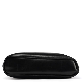 001 3269 Black Leather Shoulder Bag