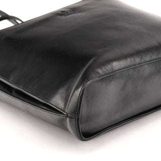 001 3269 Black Leather Shoulder Bag