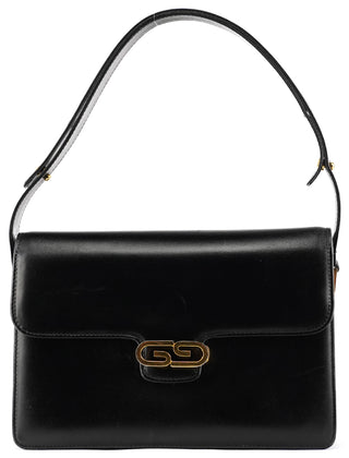 Black Leather Shoulder Bag