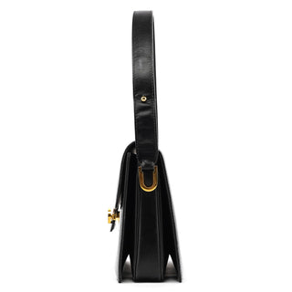 Black Leather Shoulder Bag
