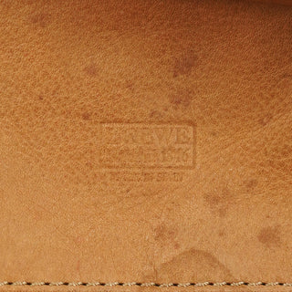 Beige Brown Suede Anagram Amazona Handbag