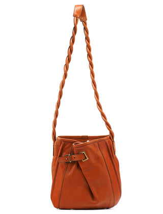 Light Brown Leather Helene Crossbody Bag