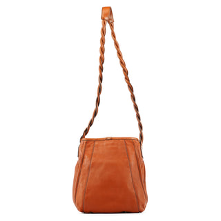 Light Brown Leather Helene Crossbody Bag