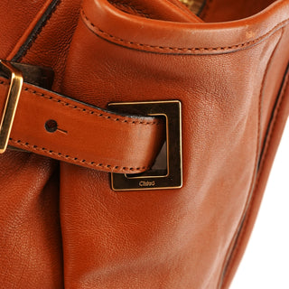 Light Brown Leather Helene Crossbody Bag