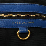 Blue Quilted Leather Stam 2-Way Bag
