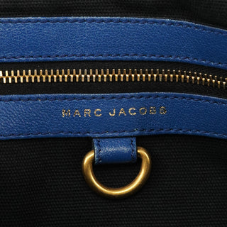 Blue Quilted Leather Stam 2-Way Bag