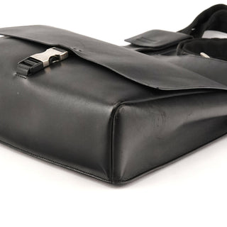 Fall 1999 Black Leather Buckle Shoulder Bag
