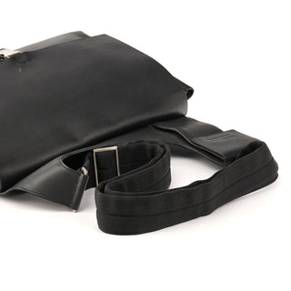 Fall 1999 Black Leather Buckle Shoulder Bag