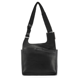 Fall 1999 Black Leather Buckle Shoulder Bag