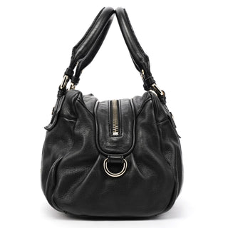 Black Leather Classic Q Baby Groovee 2-Way Bag