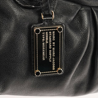 Black Leather Classic Q Baby Groovee 2-Way Bag