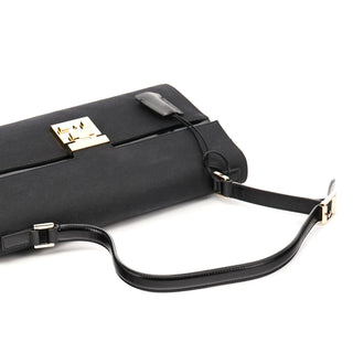 001 4239 Anthracite Canvas Lady Lock Shoulder Bag