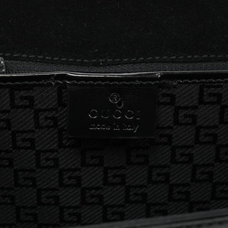 001 4239 Anthracite Canvas Lady Lock Shoulder Bag