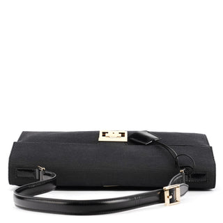 001 4239 Anthracite Canvas Lady Lock Shoulder Bag