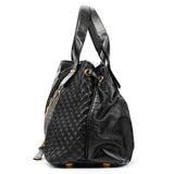 Black Leather Studded Irina Tote Bag
