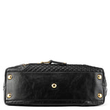 Black Leather Studded Irina Tote Bag