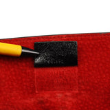 002 1059 Black Leather Bamboo Top Handle Bag