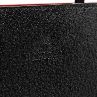 002 1059 Black Leather Bamboo Top Handle Bag