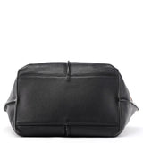 Navy Leather Vick Tote Bag