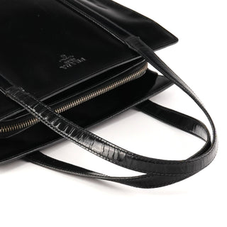 1995 Black Spazzolato Sport Tote Bag
