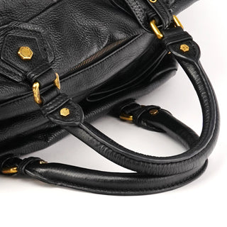 Black Leather Classic Q Baby Groovee 2-Way Bag