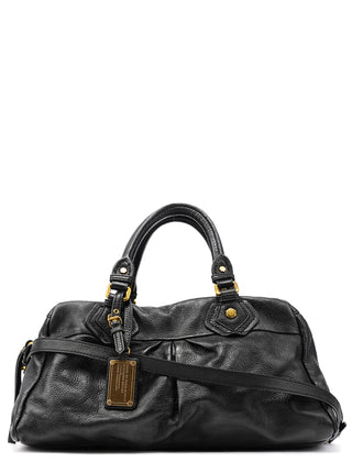 Black Leather Classic Q Baby Groovee 2-Way Bag