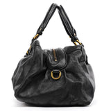 Black Leather Classic Q Baby Groovee 2-Way Bag