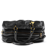 Black Leather Classic Q Baby Groovee 2-Way Bag