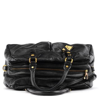 Black Leather Classic Q Baby Groovee 2-Way Bag