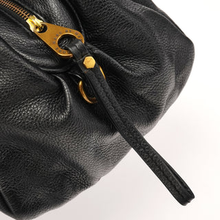 Black Leather Classic Q Baby Groovee 2-Way Bag