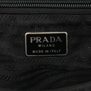 Black Tessuto Metallo Top Handle Bag