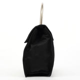 Black Tessuto Metallo Top Handle Bag