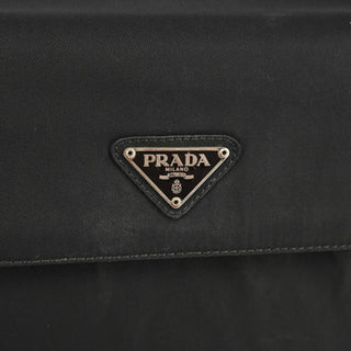 Black Tessuto Metallo Top Handle Bag