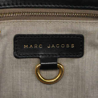 Black Leather Multi-Pocket 2-Way Bag