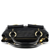 Sac deux portés Multi-Pocket en cuir noir
