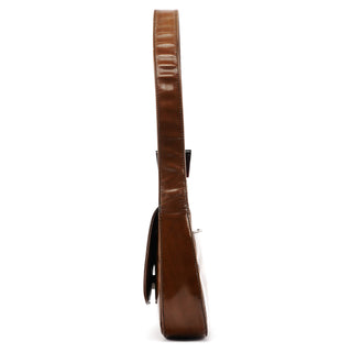 1995 Brown Spazzolato Stampa Giraffa Shoulder Bag