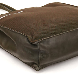 B9386 Olive Green Nylon Mesh Rete City Tote Bag