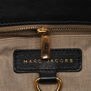 Black Leather Multi-Pocket 2-Way Bag