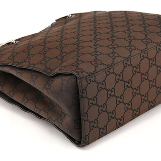 Brown GG Canvas Bamboo Tote Bag