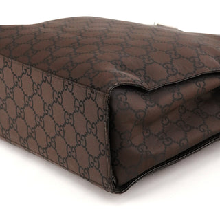 Brown GG Canvas Bamboo Tote Bag