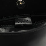 001 3708 Sac hobo en cuir noir